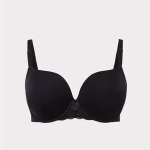 Torrid Black Perfect T-Shirt Push-Up Bra Size 40D